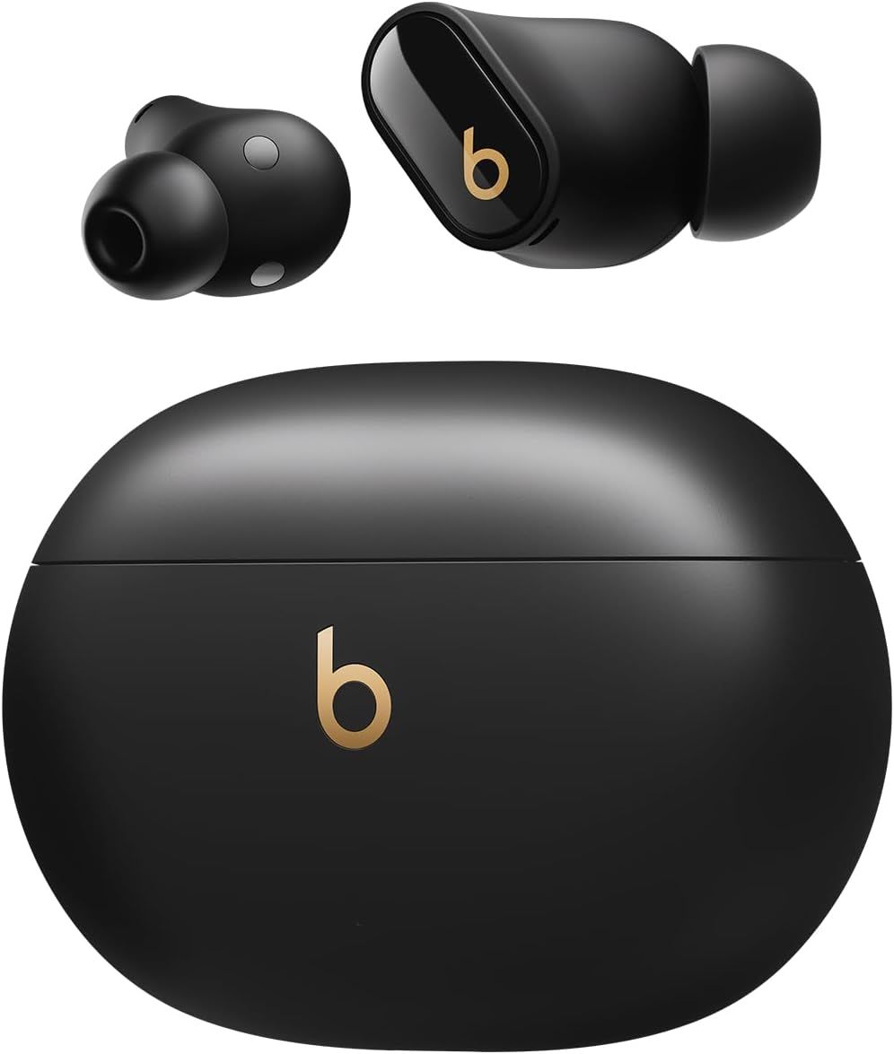 Studio Buds + (2023) ¿ Écouteurs Totalement Sans Fil Avec Réduction Du Bruit, Compatibilité Améliorée Avec Apple Et Android, Micro Intégré, Écouteurs Bluetooth Audio Spatial ¿ Noir/Or