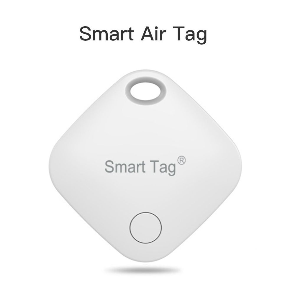 Smart iTag nous-mêmes avec Find My Andrea,Smart Air-Tag Key Wallet,Bike Finder,Anti-Lost Tracker,Compatible Bluetooth pour système IOS - Type 1 White