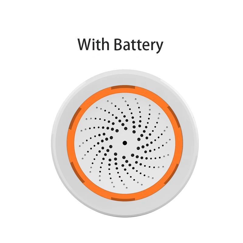 Tuya Zigequation-Alarme de sirène intelligente,lumière sonore 90dB,alarme de sécurité à domicile nous-mêmes avec Tuya Zigbee airies - Type zigbee 1pc