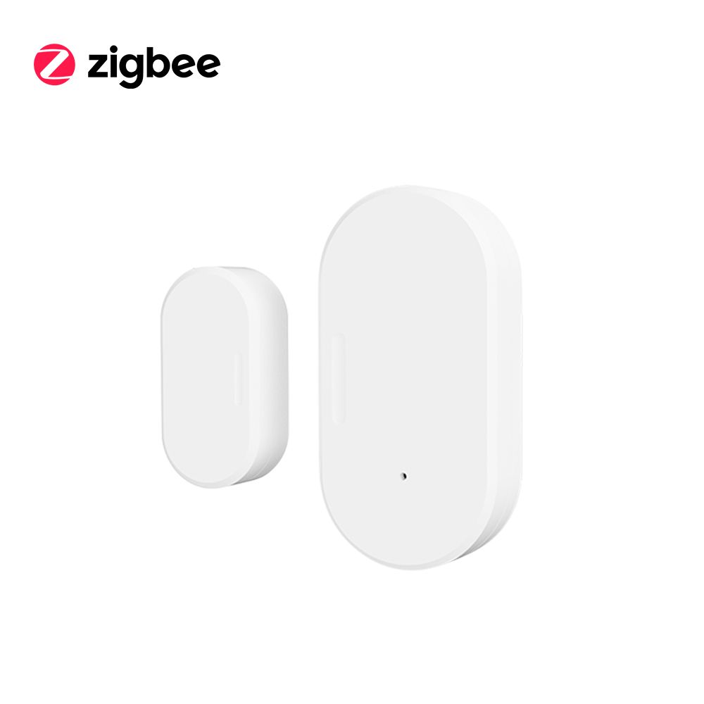 Capteur de contact de porte et fenêtre sans fil,Zigequation intelligente,maison intelligente,détecteurs de porte,ouverture et fermeture,alarme à distance,Tuya - Type 1Pcs Zigbee