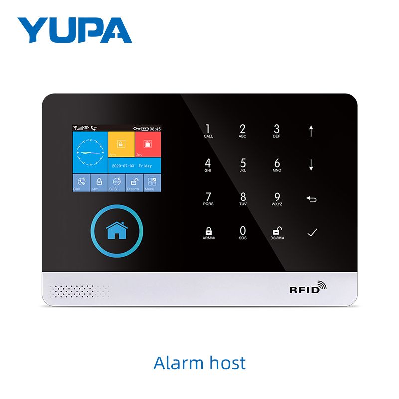 Système d'alarme de sécurité domestique Tuya Smart Life,panneau d'alarme incendie,capteur PIR,capteur de porte,kit de maison intelligente,Wi-Fi 4G - Type [PG103]-4G