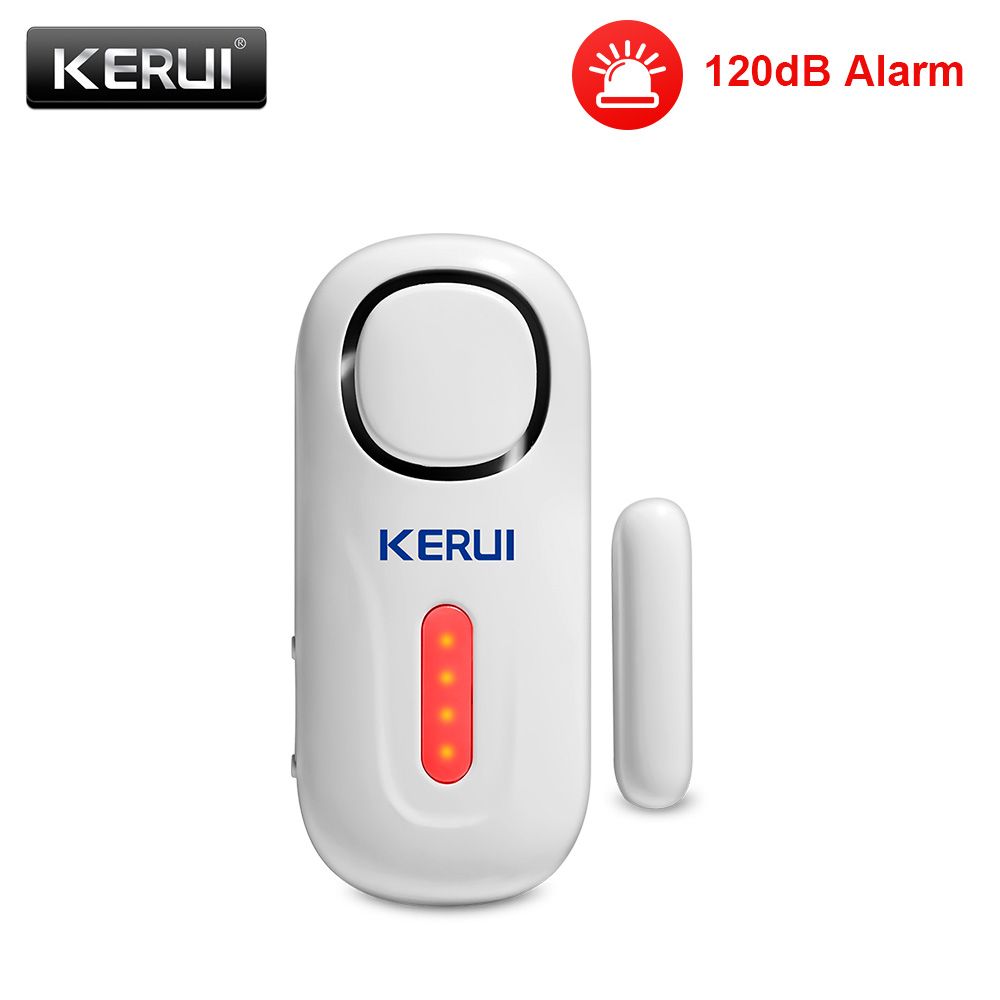 KERbiomom120DB-Capteur de sécurité sans fil pour porte/fenêtre,alarme anti-cambriolage PIR magnétique,système de garage pour maison intelligente,télécommande LED - Type KIT1 Alarm #A