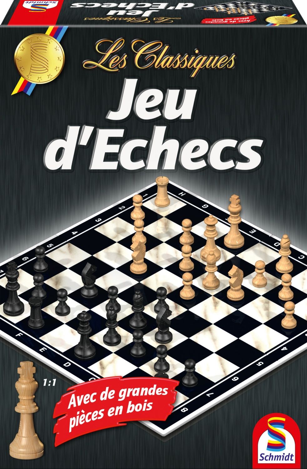 Les Classiques Jeu d'échecs SCHMIDT SPIELE Affrontez vous dans des parties passionnantes d'échecs avec ce coffret classique ! - vue 2