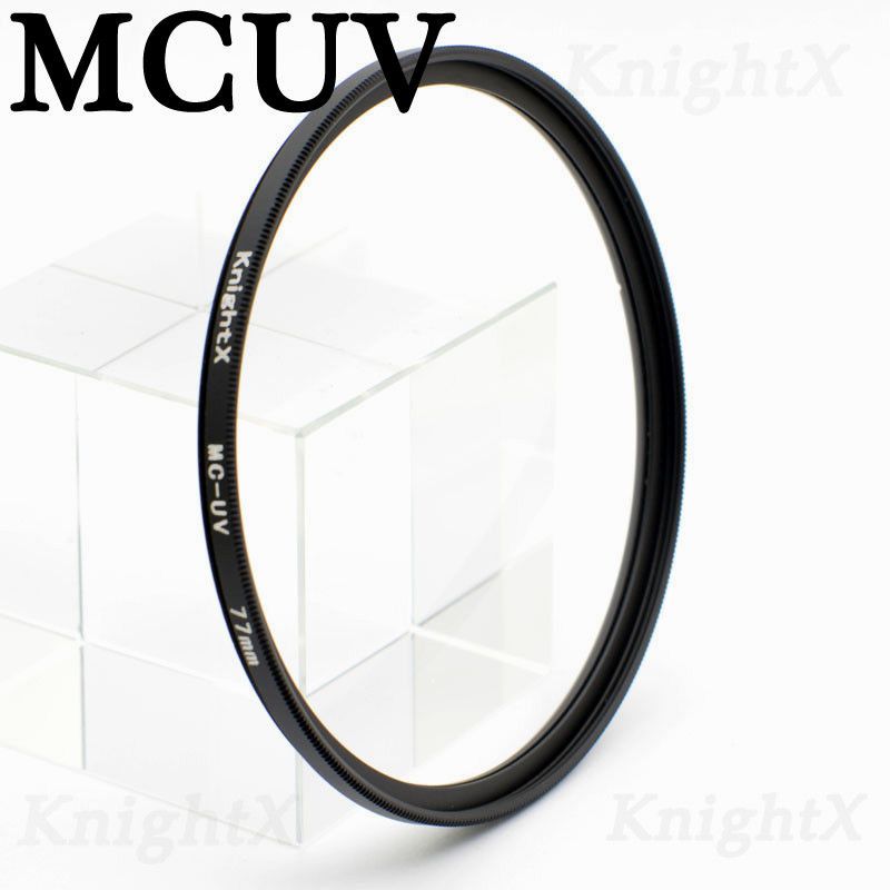KnPackage-Filtre d'objectif pour Nikon,accessoires d'appareil photo Sony,X 49,52,55,58,62,67,72,77mm,FLD,UV,CPL,IL,D5200,D3300,D3100 Canon - Type MCUV-55mm