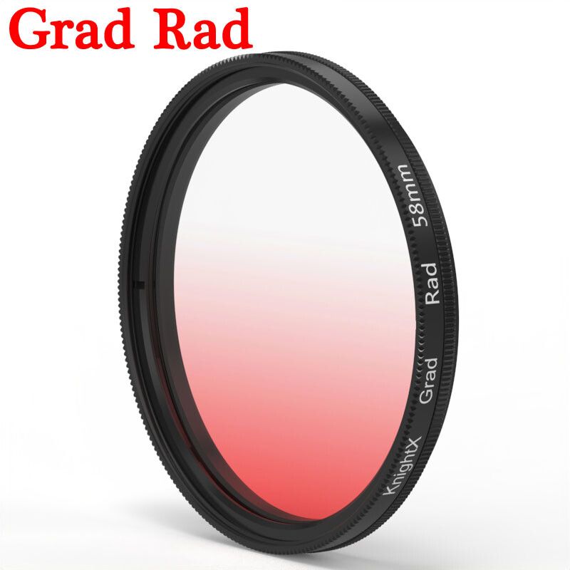 KnPackage-Filtre d'objectif d'appareil photo bleu,X melon al,ND Grad,Densité,Canon Eos,Sony,Nikon Photographie,49mm,52mm,55mm,58mm,67mm - Type Grad Rad-77mm