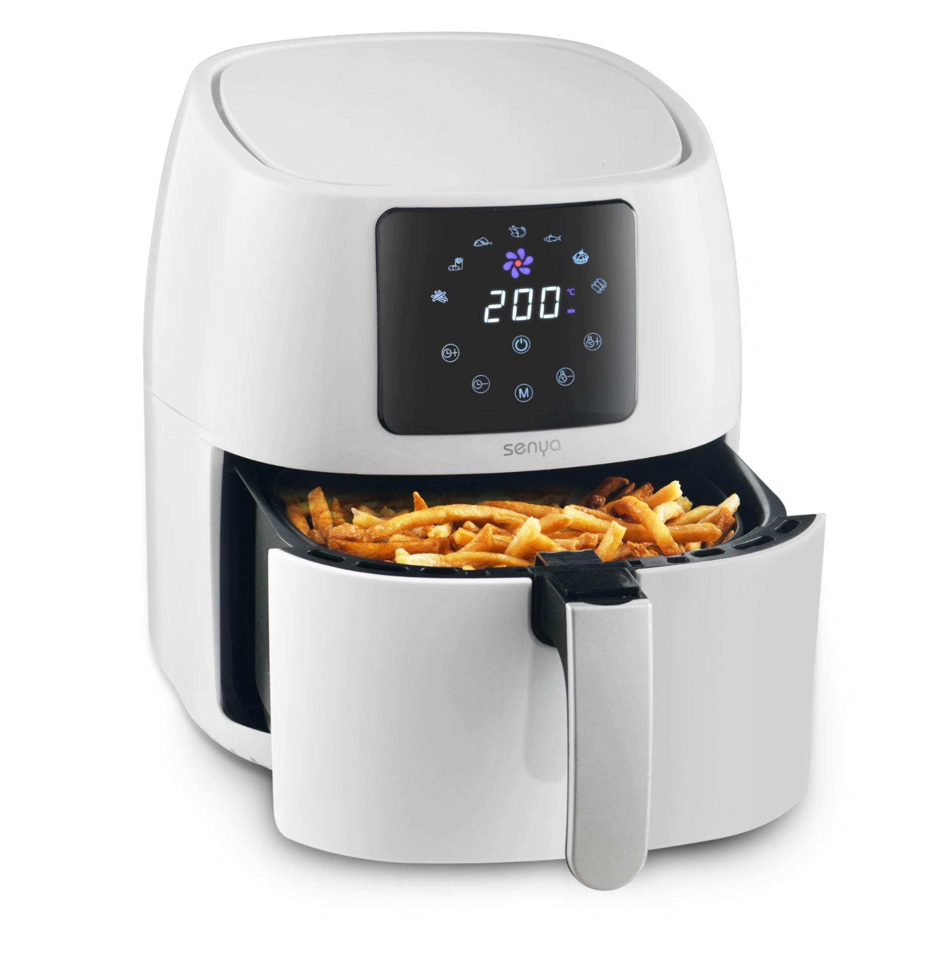 Friteuse sans huile à air chaud 4.5L grande capacité couleur blanche Air Fryer 1400W My Air Cook SENYA