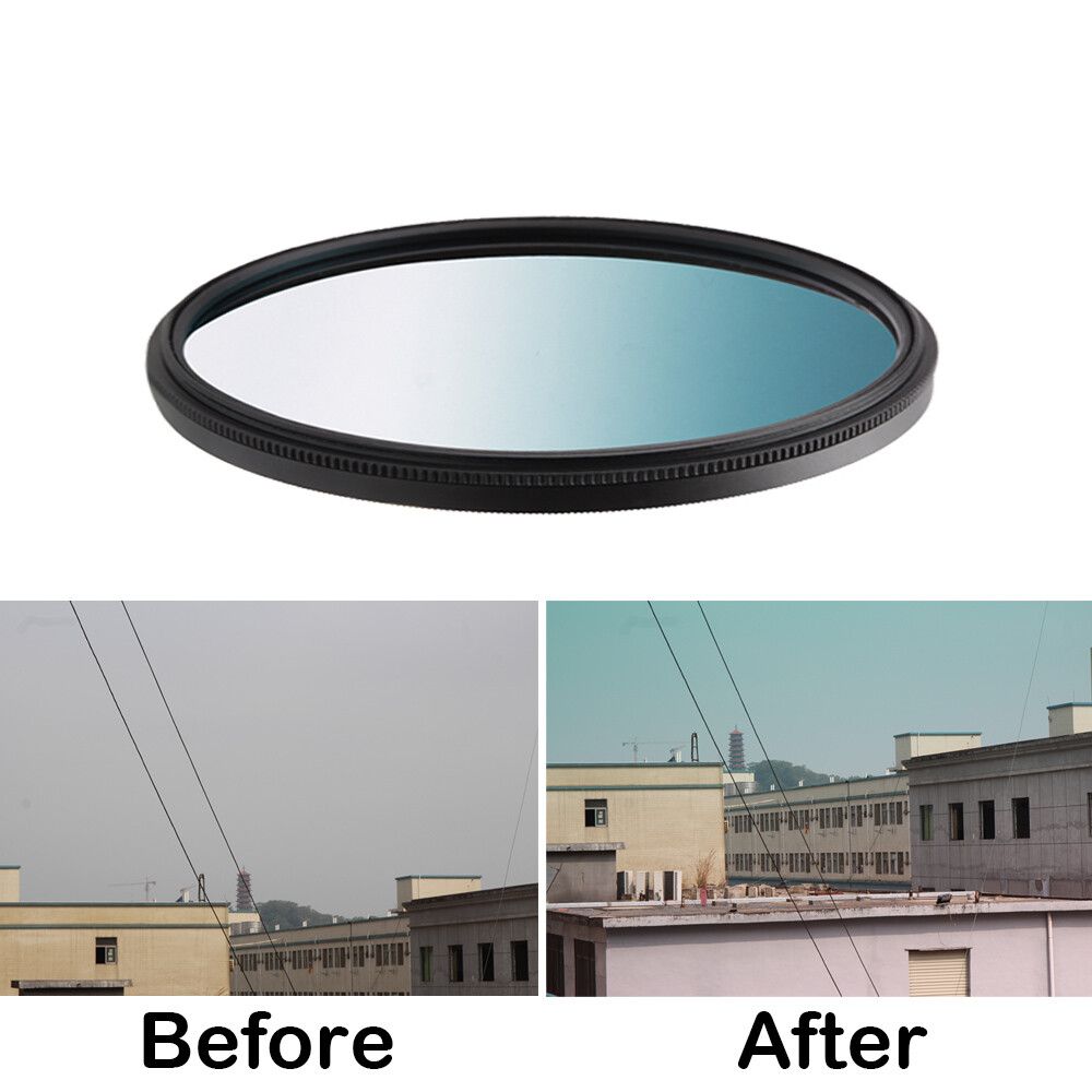 Filtre de lentille de couleur rouge/bleu/FLD circulaire universel,37/40.5/43/46/49/52/55mm 58mm 62mm 67mm 72mm 77 82mm pour Nikon Canon - Type G Green-37mm