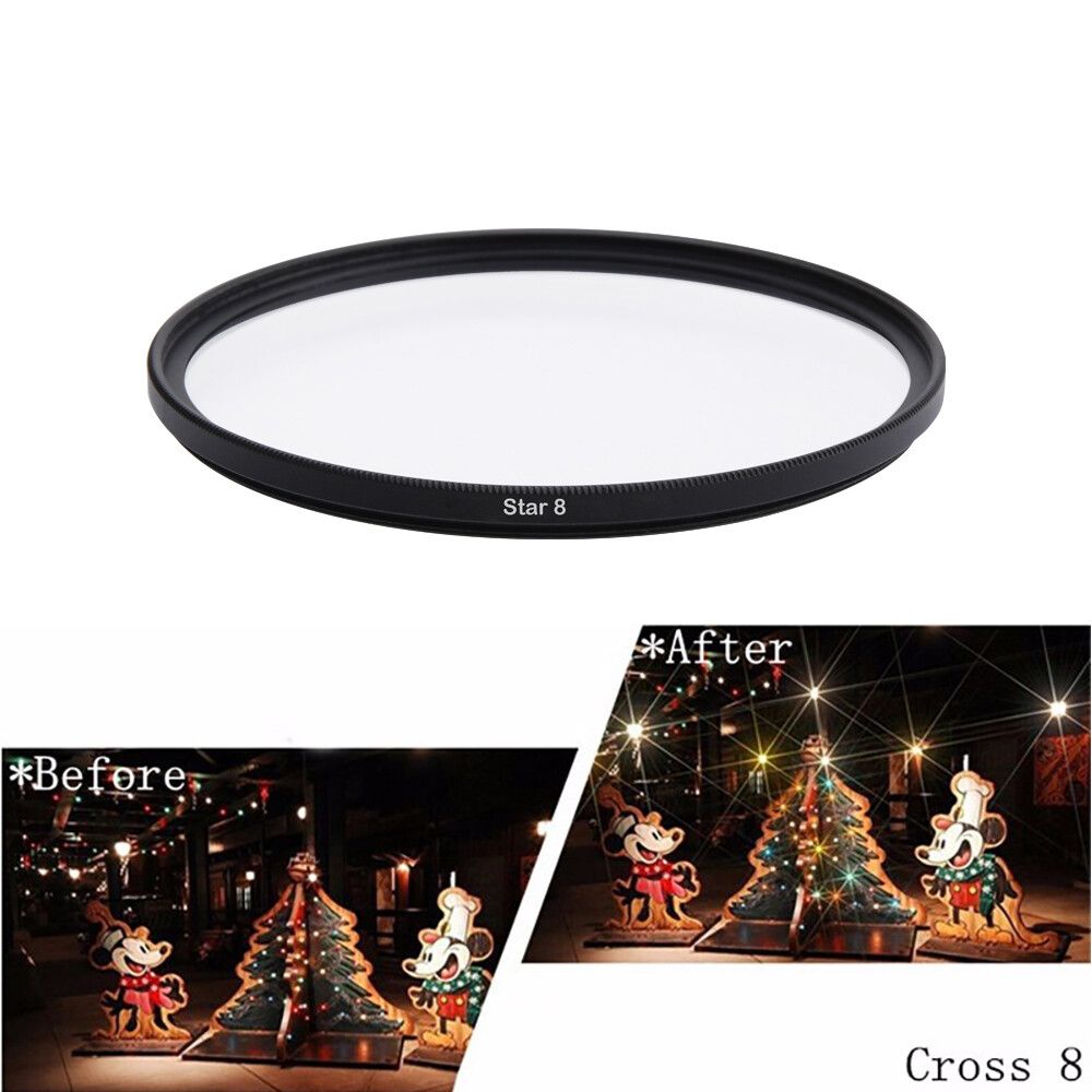 Filtre de lentille ND ND2/4/8/16/32,densité neutre universelle 37/40. Pour Nikon Canon 5/43/46/49mm 52mm 55mm 58mm 62mm 67mm 72mm 77 82mm - Type Star 8X-49mm