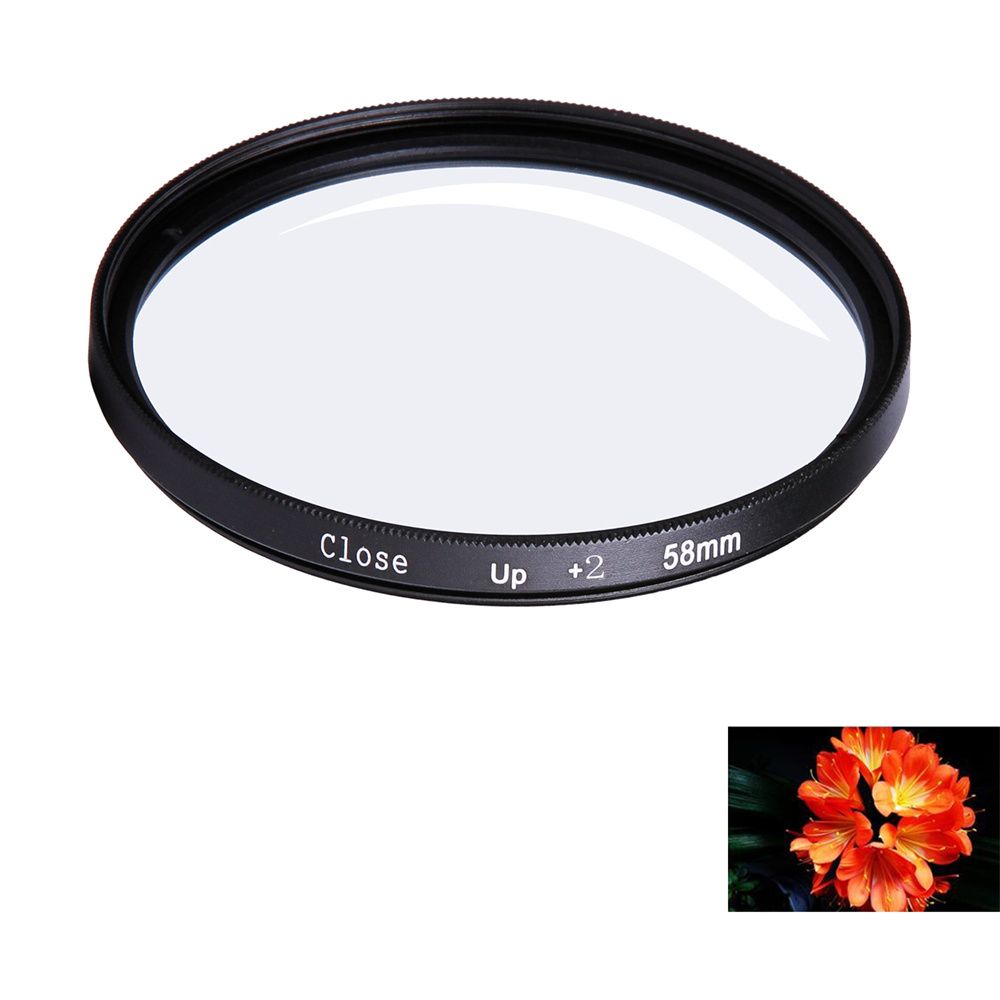 Filtre Macro 37/40. Filtre d'objectif pour appareil photo DSLR,5/43/46/49/52/55/58/62/67/72/77/82mm,gros plan 2/4/8mm,pour Canon,Nikon,Sony,accessoires - Type 2x-40.5mm