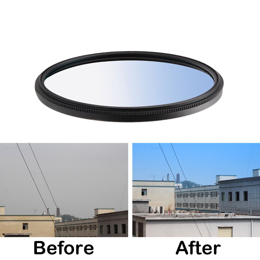 Filtre Macro 37/40. Filtre d'objectif pour appareil photo DSLR,5/43/46/49/52/55/58/62/67/72/77/82mm,gros plan 2/4/8mm,pour Canon,Nikon,Sony,accessoires - Type G Blue-37mm