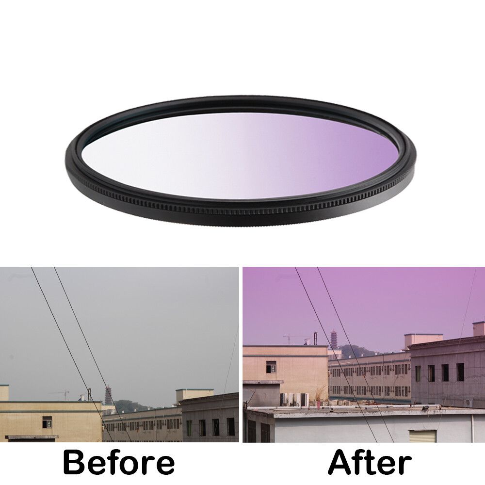Filtre polarisant circulaire pour Canon,Nikon,Sony,30 37 43 46 40.5 49 52 55 58 62 67mm 72mm 77mm 82 - Type G Purple-67mm