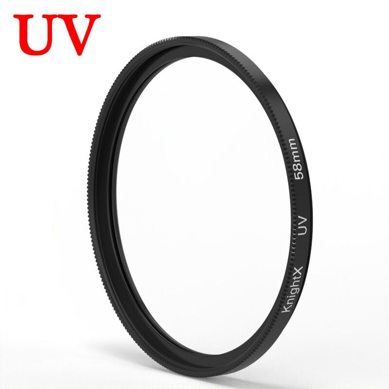 KnPackage X-Filtre UV MCUV de 49mm,52mm,55mm,58mm,62mm,67mm,72mm,77mm,Protection Lente pour Appareil Photo Nikon Sony DSLR - Type UV filter-52mm