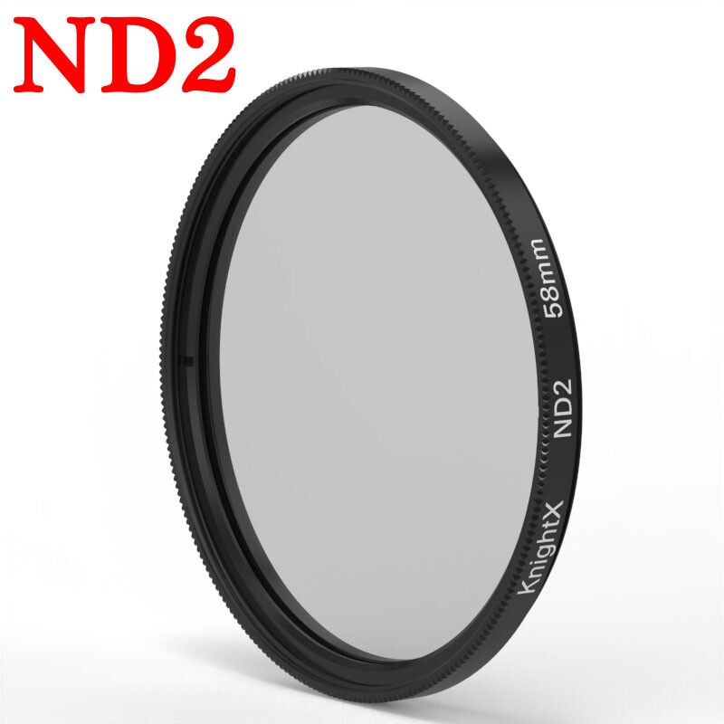 KnPackage X-Filtre circulaire UV Star cpl pour objectif d'appareil photo 49mm,52mm,58mm,67mm,72mm,77mm,accessoires pour Canon EOS 2000D - Type [ND2]-72mm