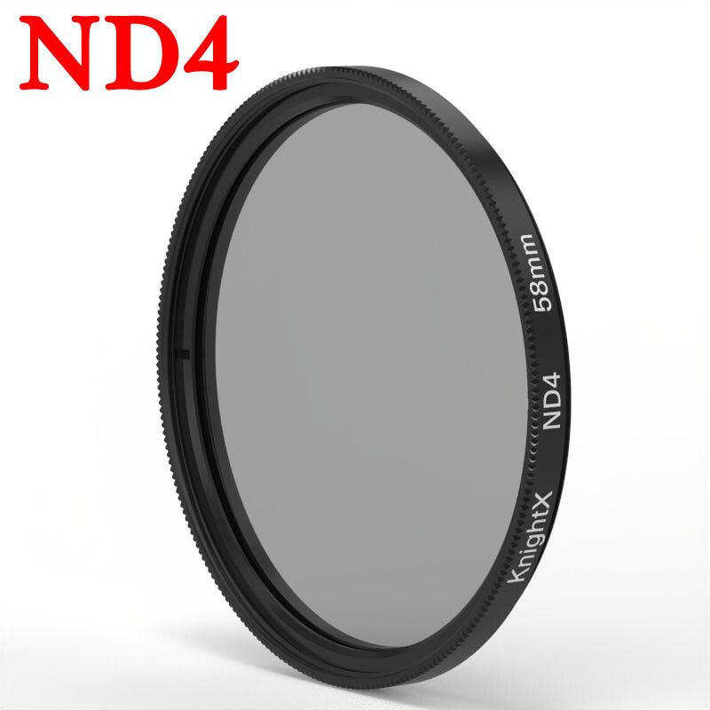KnPackage X-Filtre circulaire UV Star cpl pour objectif d'appareil photo 49mm,52mm,58mm,67mm,72mm,77mm,accessoires pour Canon EOS 2000D - Type [ND4]-52mm