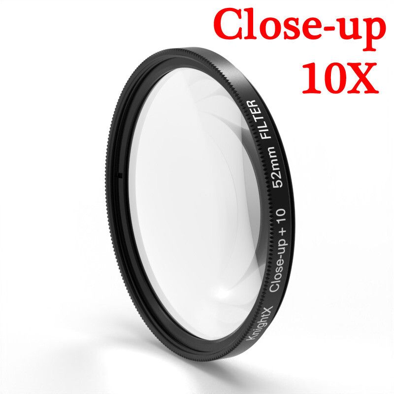 KnPackage X-Objectif Partenaires pour appareil photo de téléphone professionnel,filtre ND variable étoile CPL,tous les smartphones,37mm,52mm,55mm,58mm,Canon,Nikon - Type Close Up 10X-40.5mm