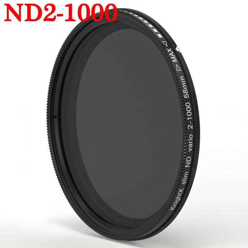 KnPackage-Filtre d'objectif d'appareil photo pour Canon,Sony,Nikon,ND Macro Close-up,Circular Yicin Izer,49mm,52mm,58mm,67mm,72mm,77mm,X Cpl - Type [ND2-ND1000]-58mm