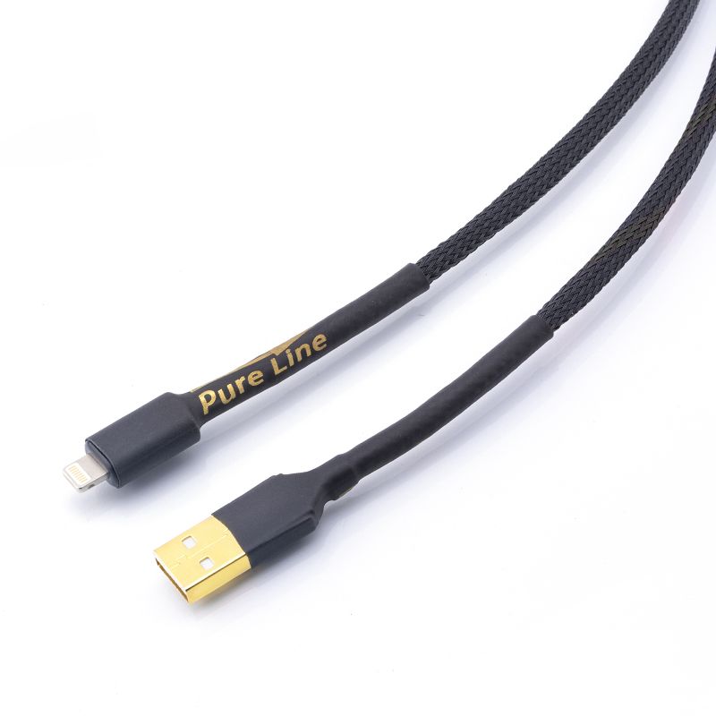 Câble USB de Type C plaqué argent pour HiFi,câble de données Audio,5n DAC,pour PC et Mobile - Type black a-l-2m