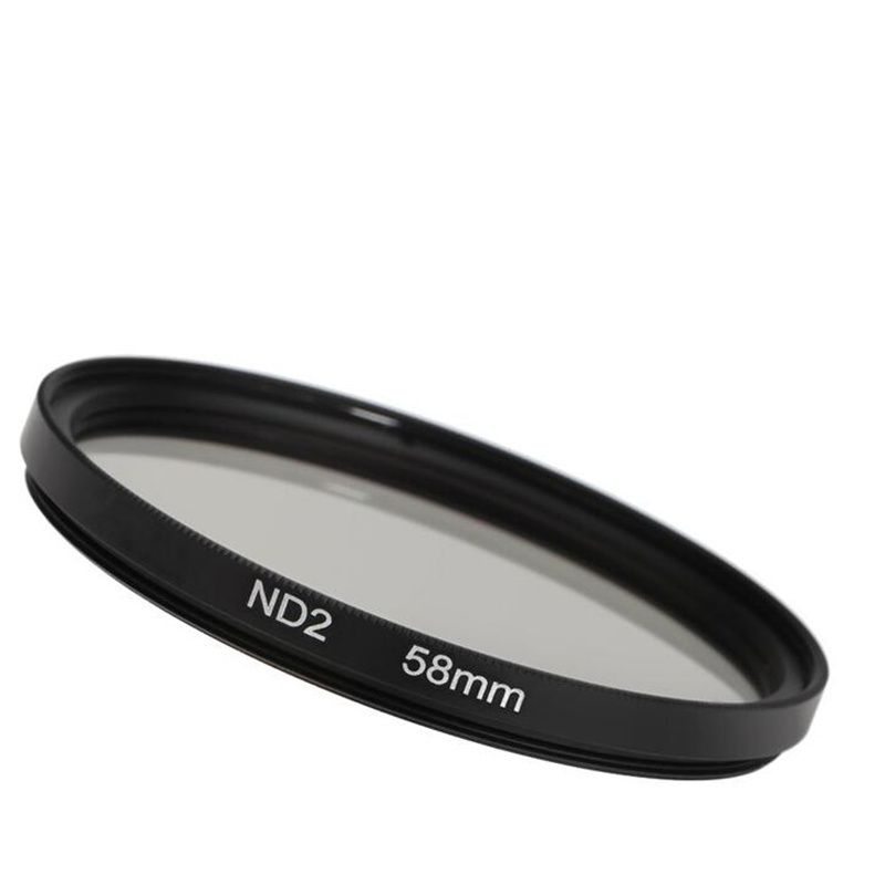 CAENBOO-Filtre d'objectif de protection circulaire,melon al,densité ND 2,4,8,37/40 5/43/46/49/52/55/58/62/67/72/77/82mm pour IL Nikon Sony - Type [ND2]-52mm