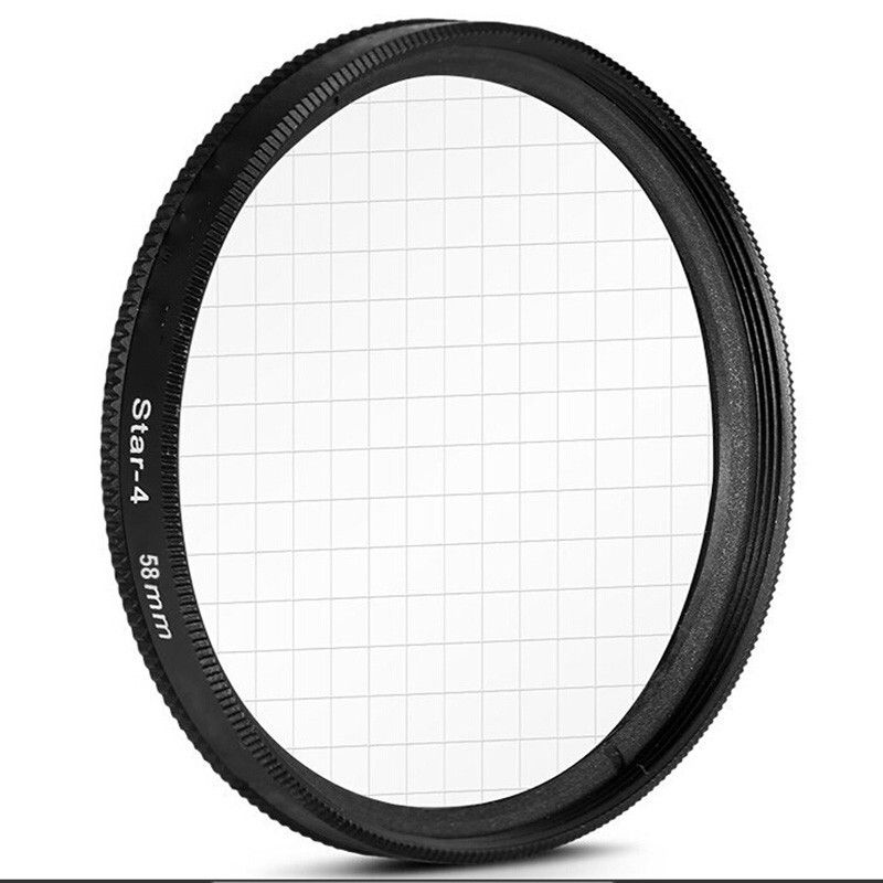 Filtre étoile 37mm/40.5mm/46mm/49mm/52mm/58mm/62mm/67mm/72mm/77mm/82mm/95mm,4 6 objectif ligne 8 points pour Canon,Nikon,Sony,DSLR - Type [Star 4]-95 mm