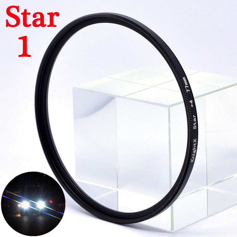 KnightX Star Line 52MM 55MM 58MM 67MM 77MM filtre d'objectif d'appareil photo pour canon eos sony nikon set 1200d 200d accessoires D5500 D5600 - Type Star 1X Filter-52mm