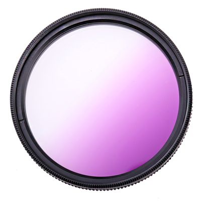Filtre coloré à nickel é réglable Dele49/52/55/58/62/67/72/77mm,accessoire pour appareil photo Nikon/Sony - Type Grad violet-55mm