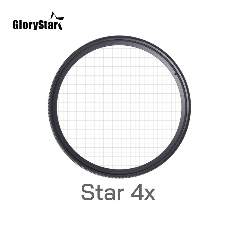filtre d'objectif d'appareil photo,pour canon eos sony nikon d3300 400d 18-135 d5100,37 46 52MM 55MM 58MM 67 77 88 MM - Type Star 4X Filter-67MM