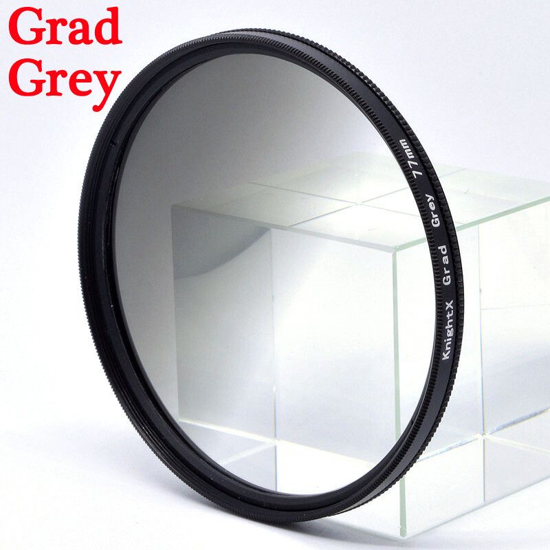 filtre d'objectif de caméra Macro pour canon et nikon,52mm,55mm,58mm,67mm,77mm,variable ND2 à ND400 ND1000 - Type Grad Grey-62mm