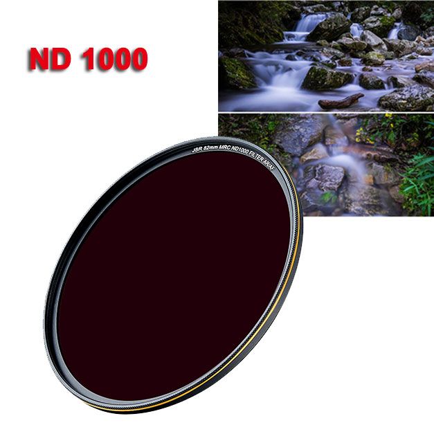 Filtre d'objectif ND1000 Ultra fin pour appareil photo Canon,Nikon,Sony,52mm 58mm 62mm 67mm 77mm 82mm,ND 1000,densité neutre,ND1000 - Type 77mm