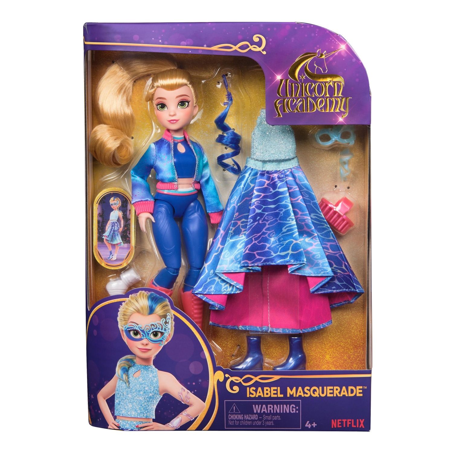 'ecole Des Licornes Poupee Deluxe 24 Cm Isabel Au Bal Masque Unicorn Academy