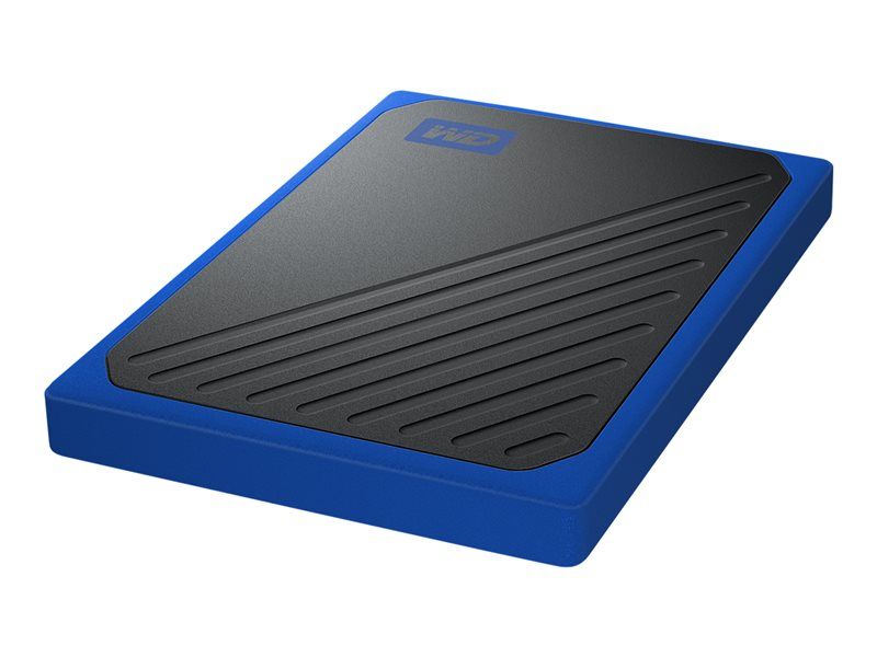 WD My Passport Go WDBMCG5000ABT - SSD - 500 Go - externe (portable) - USB 3.0 - noir avec bordure en cobalt