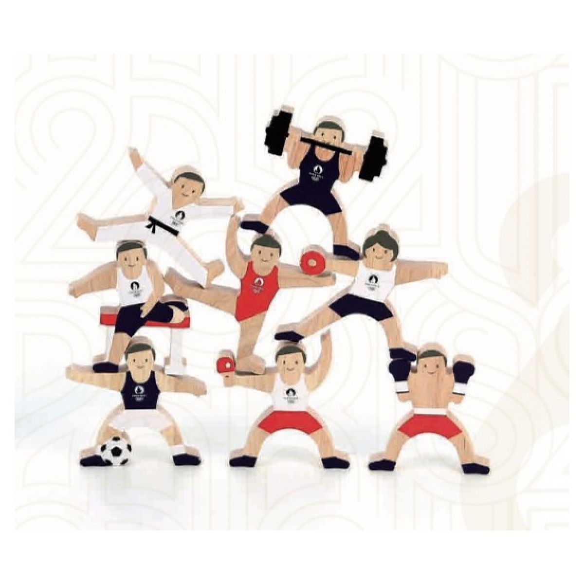 Jeu d'Équilibre Athlètes JO 2024 Amusement et Apprentissage Neuf - vue 2