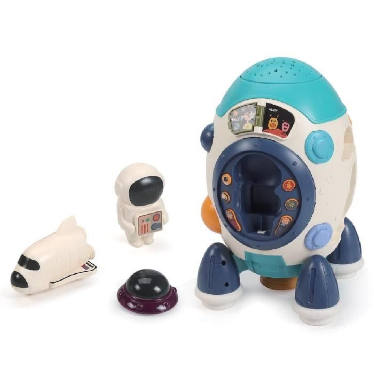 Lexibook Ma fusée avec projecteur d’étoiles Connaissances spatiales quizz musiques... Français - vue 2