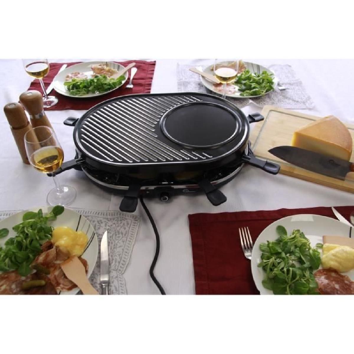 Appareil à raclette LITTLE BALANCE Cheese Jusqu'à 8 personnes Plaque Grill / Crêpe amovible - vue 2