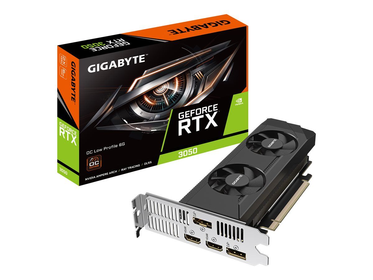 GIGABYTE GeForce RTX 3050 OC Low Profile 6G NVIDIA 6 Go GDDR6 Neuf - vue 4