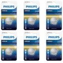 6 piles Philips CR2450