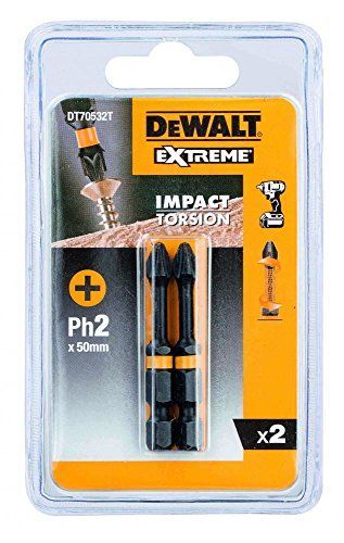 DeWalt Embouts PH2 Extreme Impact Lot de 2de torsion 50mm dt70532t de QZ