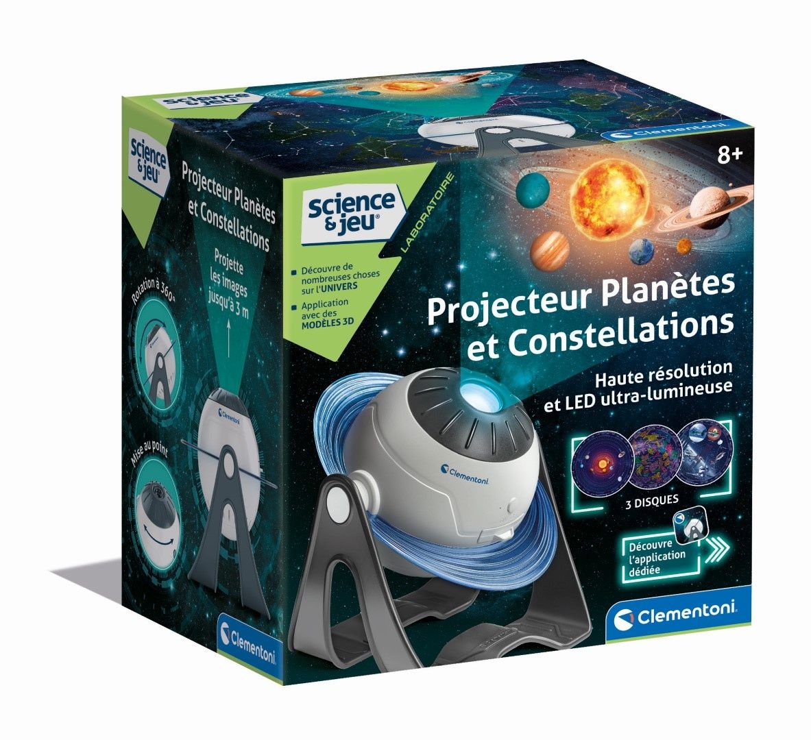 Jouet Educatif Clementoni Proyector de Planetas y Constelaciones - vue 2