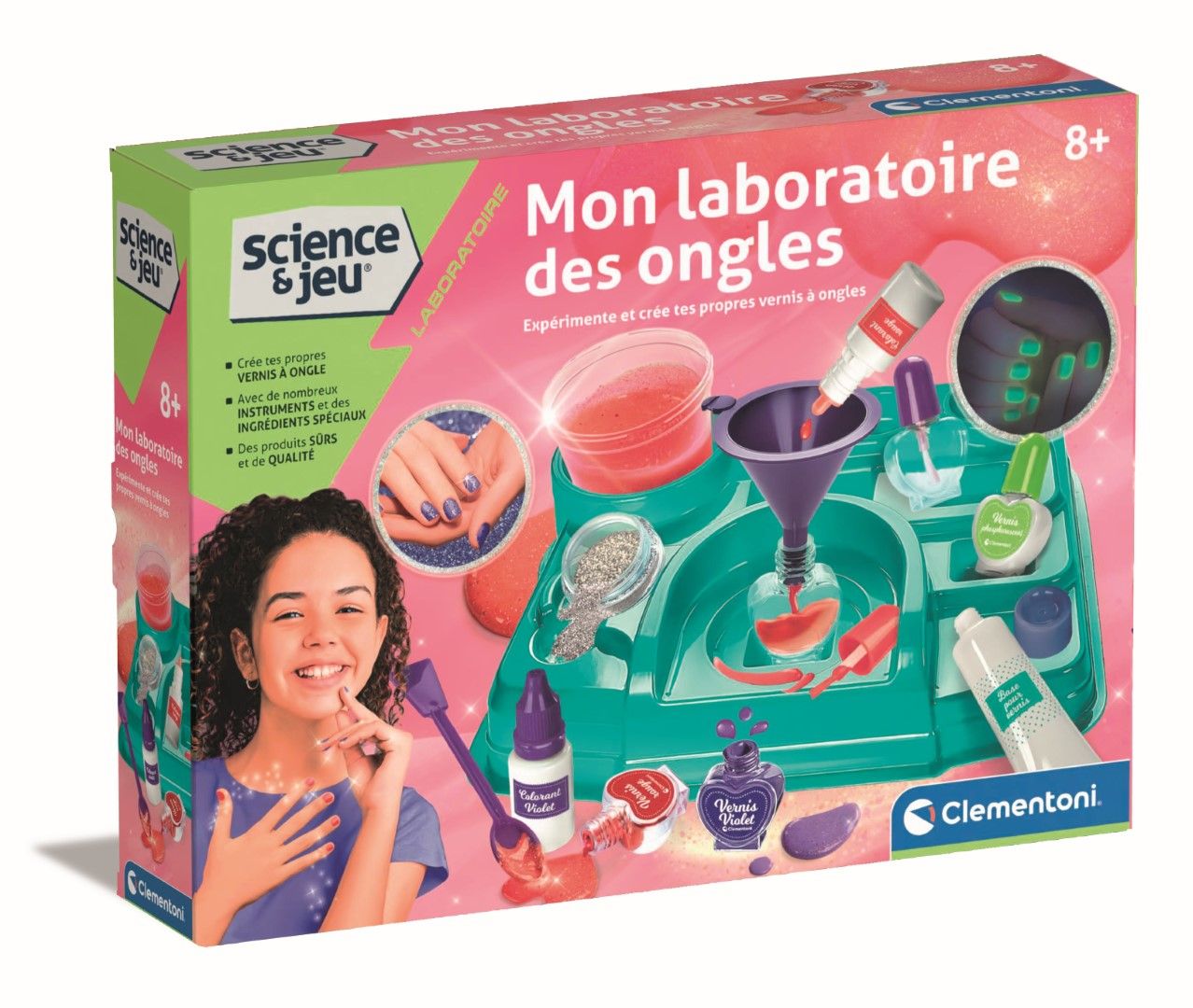 Science et jeu : Mon laboratoire des ongles Clementoni Jeux - vue 2