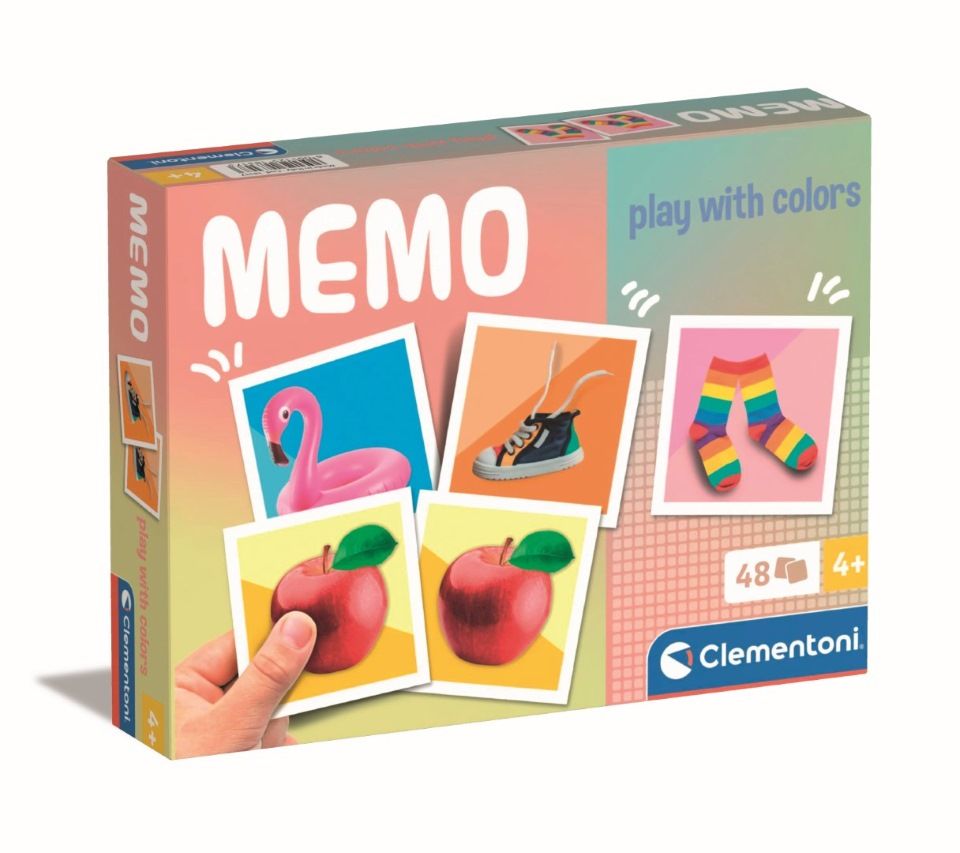 Clementoni Jouet Éducatif Memo Pocket Play with Colors 48 Tiles pour Enfants Fabriqué en Italie 18317 - vue 9