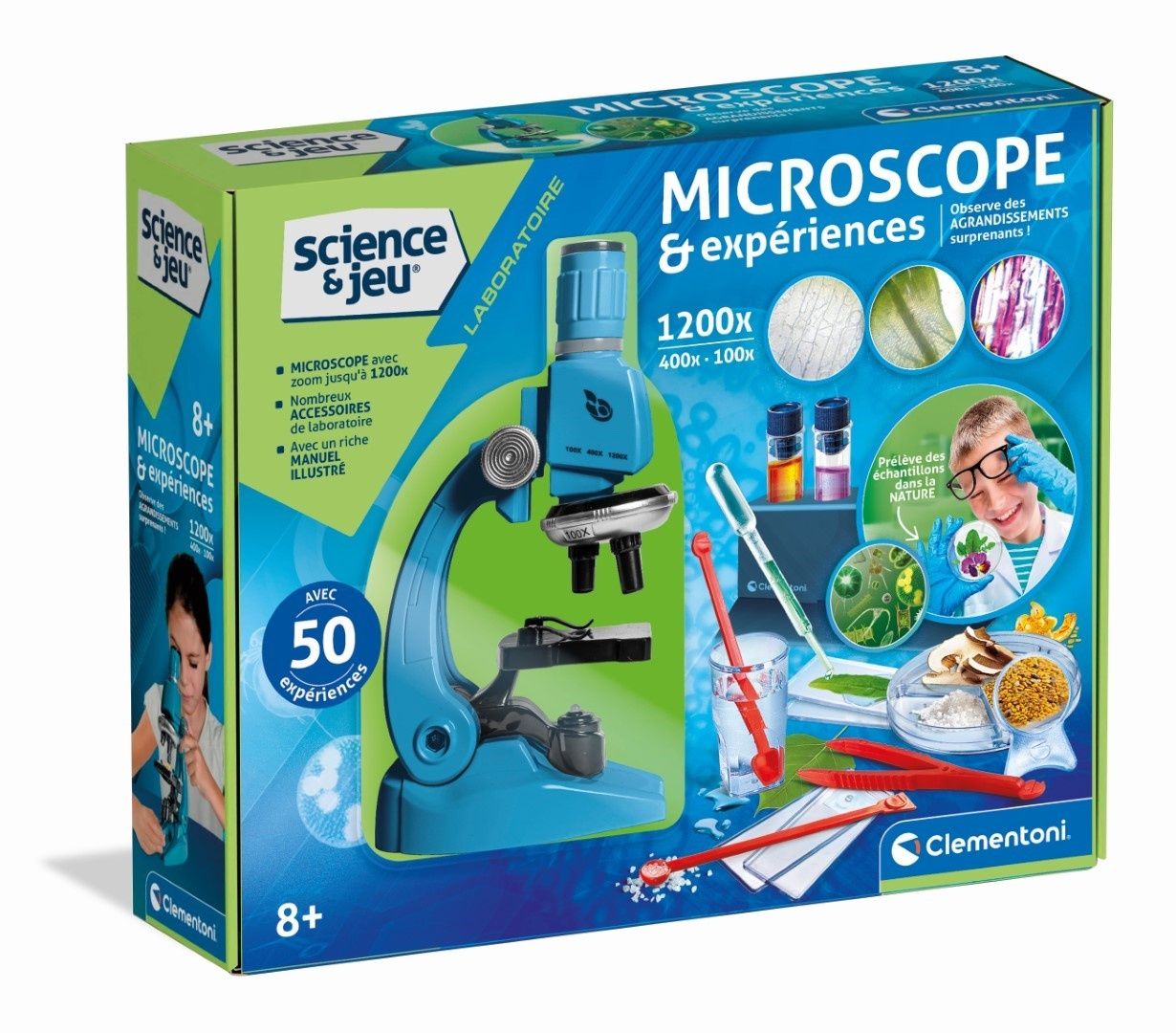 Science et jeu : Microscope et expériences Clementoni Jeux