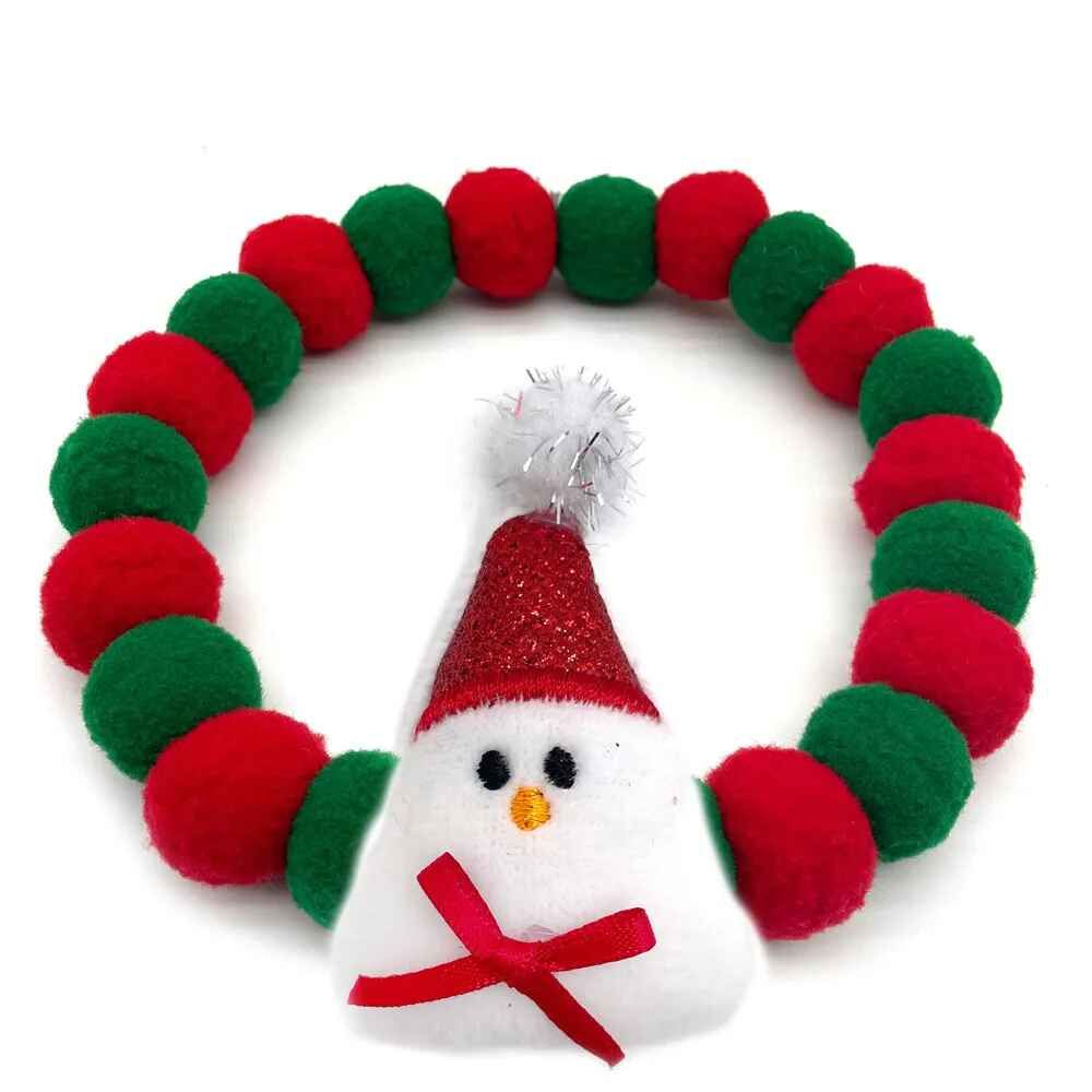 Noeud Papillon De Noël Pour Animaux De Compagnie,Collier De Boule De Poils,Style Père Noël,Accessoires De Toilettage Pour Chien Et Chat,Présidence,30 Pièces - Type Neck Size(50-55cm) #F