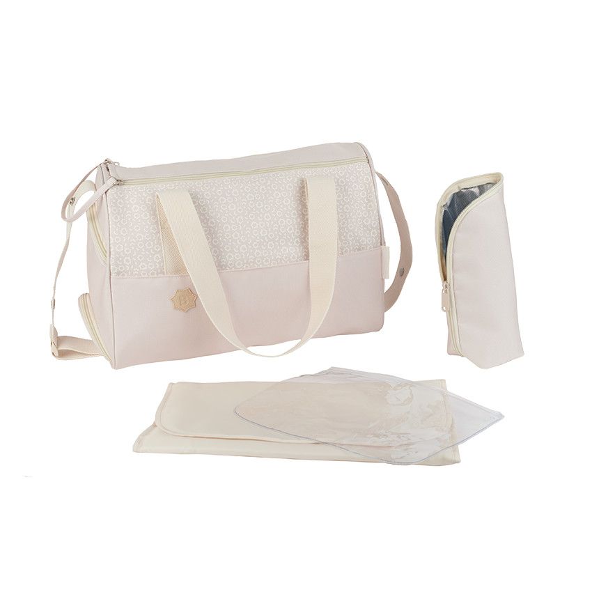 Badabulle Sac à langer Pocketstyle Plan à langer Housse isotherme Pochette Attaches poussette inclus Crème - vue 2