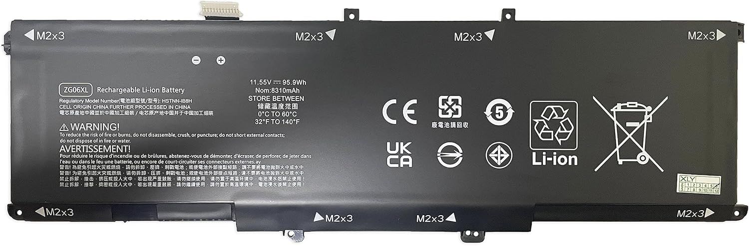 ZG06XL HSTNN-IB8H L07045-855 L07351-1C1 ZGO6XL Remplacement de la Batterie d'un Ordinateur Portable pour HP ZBook Studio G5 EliteBook 1050 G1 Series(11.55V 95.9Wh)