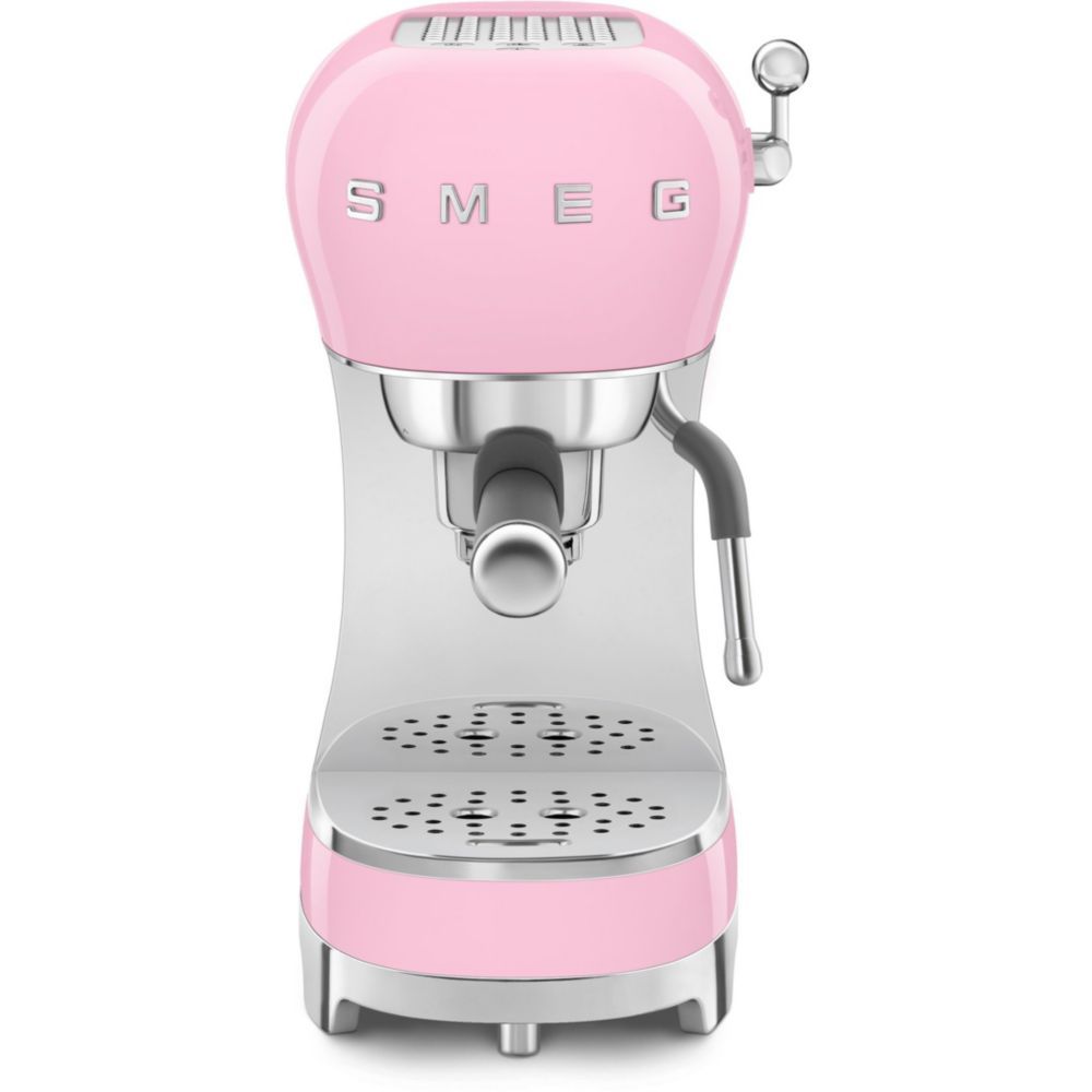 Machine à café expresso années 50 SMEG ECF02PKEU Rose