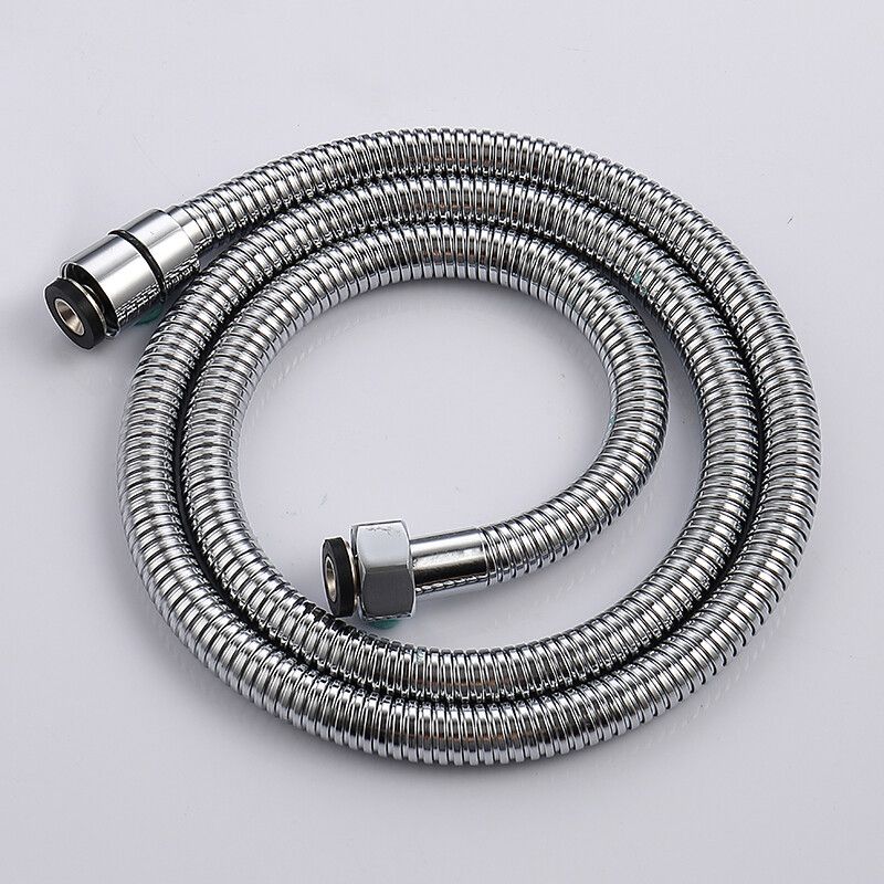 Juego de pulverizador de bidé de inodoro de latón sólido de mano Accesorios Grifo de bidé negro para baño Ducha de pulverizador higiénico de mano portátil Jet Tap Autolimpieza - Type Chrome 1.5M Hose