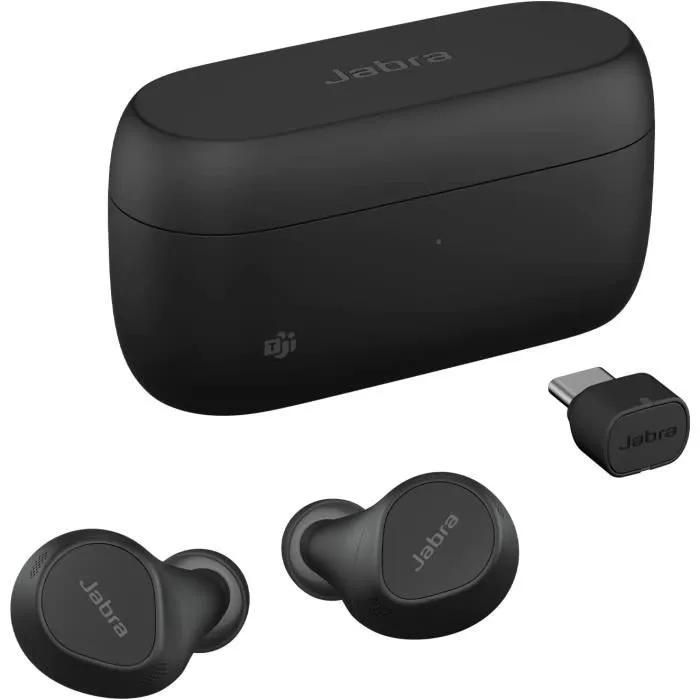 Écouteurs Bluetooth JABRA Evolve2 Buds Réduction de bruit active Autonomie jusqu'à 33h IP57 étanche