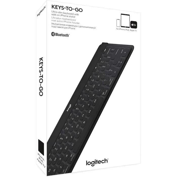 Logitech Keys-To-Go Clavier QWERTY UK - Noir