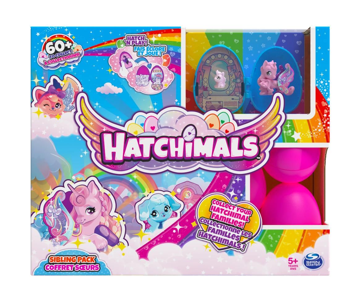 Hatchimals Colleggtibles Pack De 2 Famille Surprise 1 Ado + 1 Bebe Assort Barquette