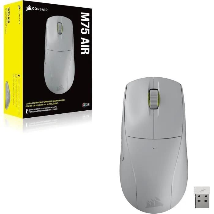 Souris de Jeu - CORSAIR - M75 AIR - Ultra-Légère - 26 000 DPI - Sans Fil