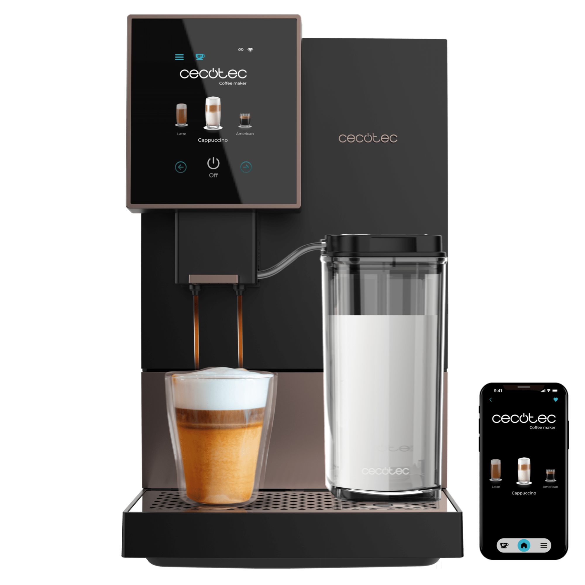 Cremmaet Compactccino Connected Cafetière super automatique Cecotec